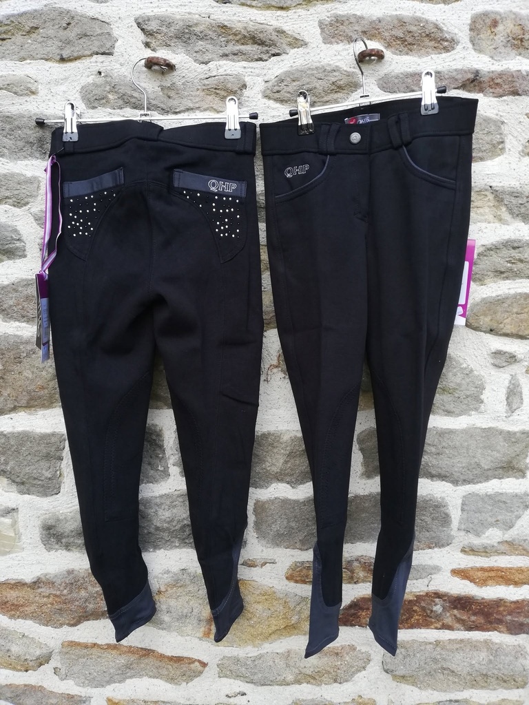 pantalon QHP pearl noir 164/14ans