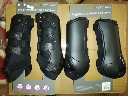 guetres à boutons fermées champion QHP noir XL