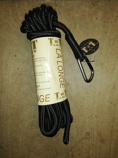 longe de travail TdeT ronde noir 9m