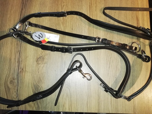collier de chasse à pont waldhausen X-line noir cheval