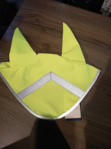 bonnet fluo jaune equitheme poney