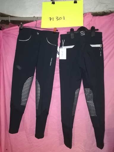 pantalon horse spirit paris marine argent 10ans fille