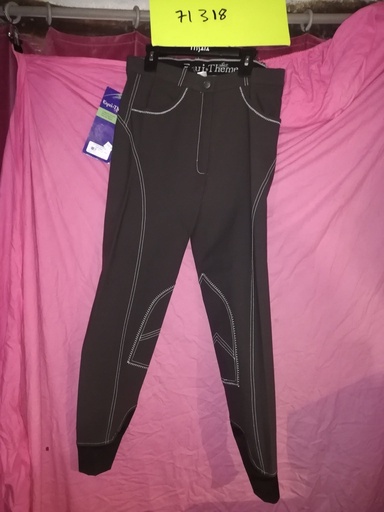 pantalon Equitheme agathe cool marron femme 40