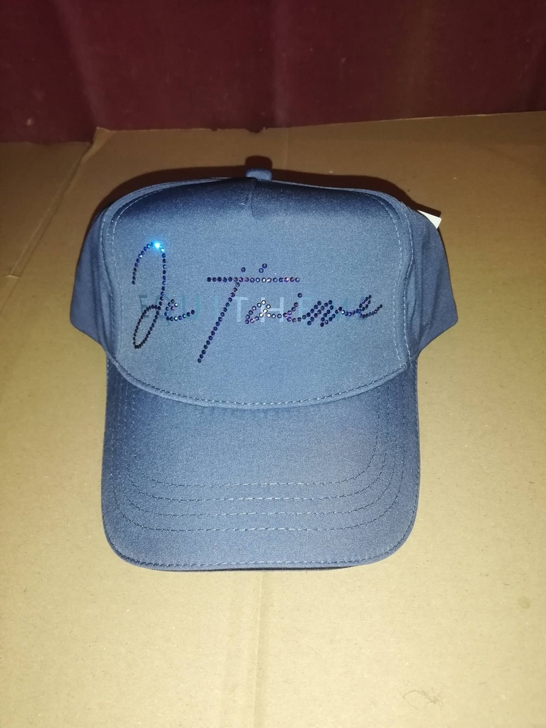 casquette equitheme je t’aime modele aude bleu/gris