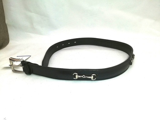 ceinture equitheme deco mors noir 80cm