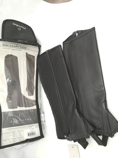 Mini-chaps equitheme cuir soufflet