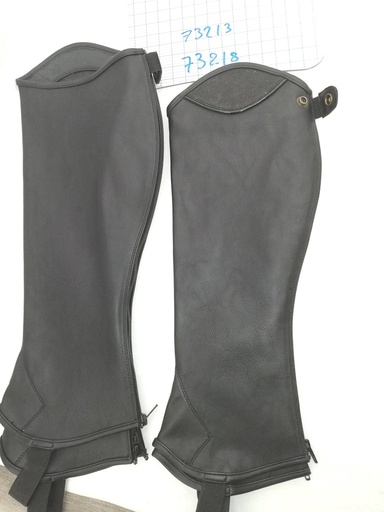 Mini-chaps norton simili cuir paillettes