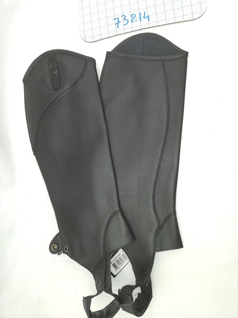 Mini-chaps norton simili cuir noir M