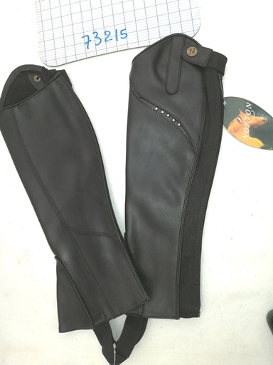 Mini-chaps norton simili cuir bright strass