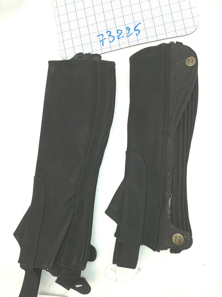 Mini-chaps norton pailettes suedine noir 12ans