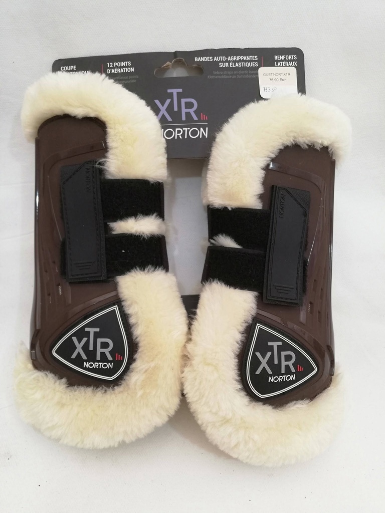 guetres velcro XTR norton mouton marron poney