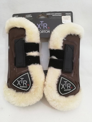 guetres velcro XTR norton mouton marron poney