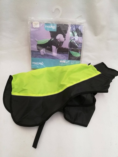 manteau chien k-way noir et jaune fluo XL 50cm kerbl
