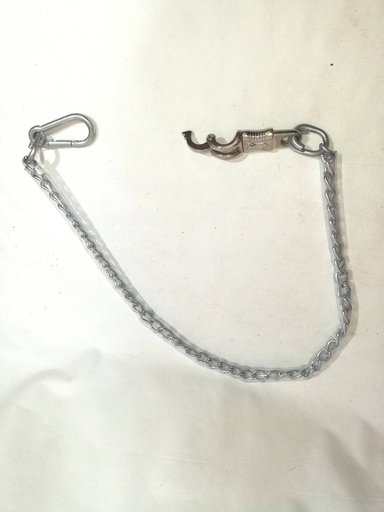 longe chaine gainée plastique longueur total 1m