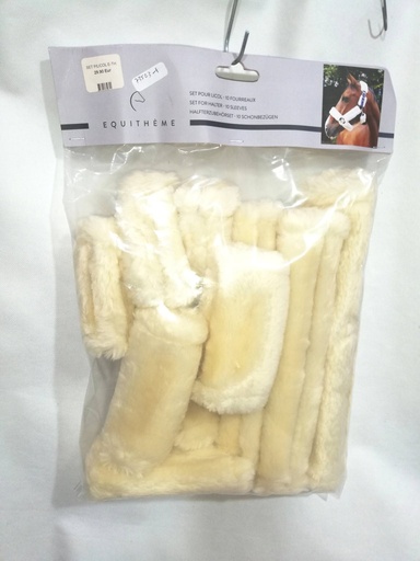 kit mouton synthtetique licol teddy 10 pieces naturel cob