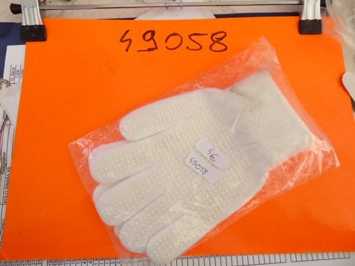 gants laine picots blanc