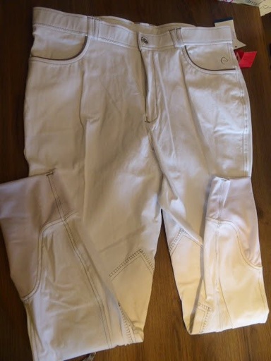 pantalon equitheme verona blanc homme 46