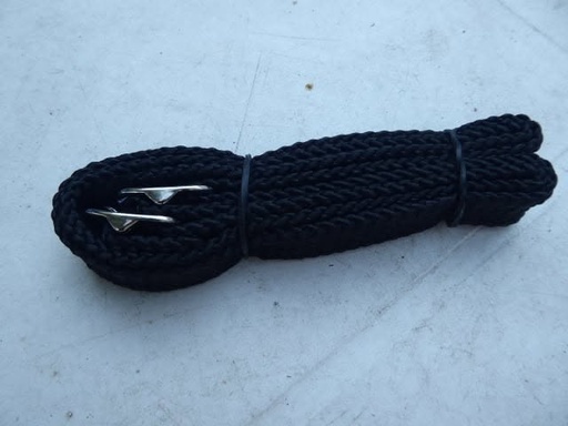 lanieres eperons nylon noir