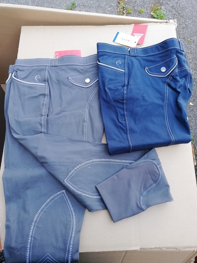 Pantalon EQUITHÈME “Verona” gris/blanc 46 homme