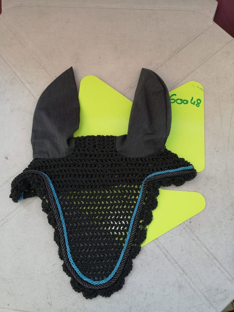 bonnet cheval eskadron gris/turquoise cheval