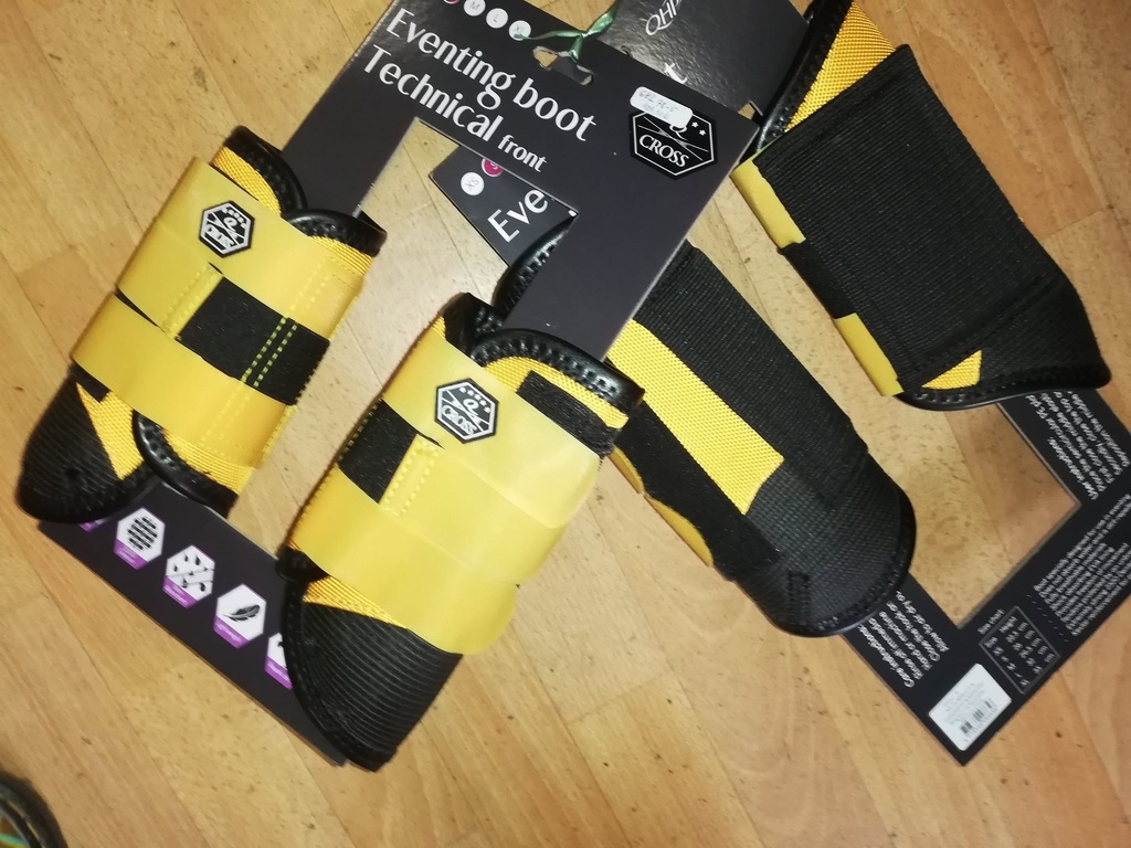 guetres de cross QHP anterieurs + posterieurs citrus XL