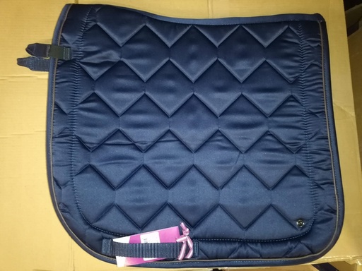 Tapis de selle QHP classy marine dressage poney