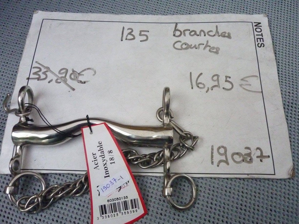 mors bride gros canons fixe passage langue feeling 135 branches courtes