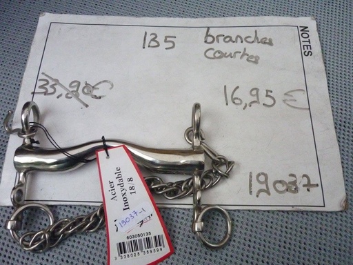 mors bride gros canons fixe passage langue feeling 135 branches courtes