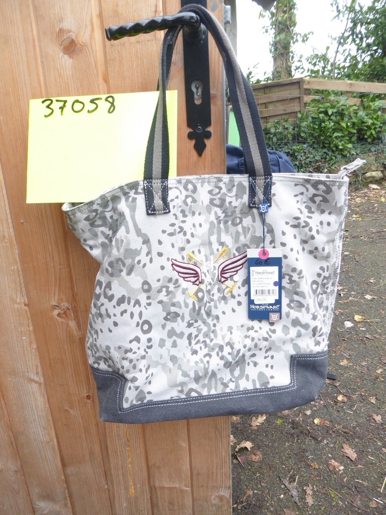 sac cabas tissus horseware gris