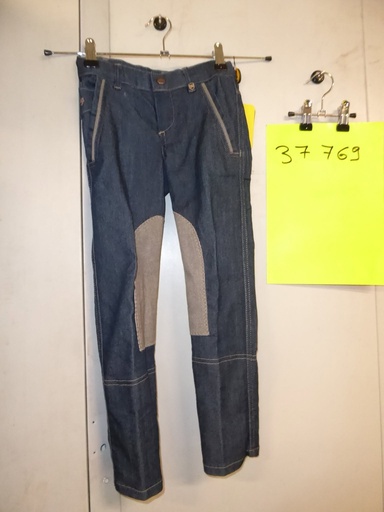 pantalon enfant hkm jeans marine fond peau 116