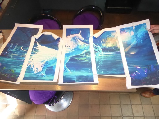 tableau licorne 5 piece