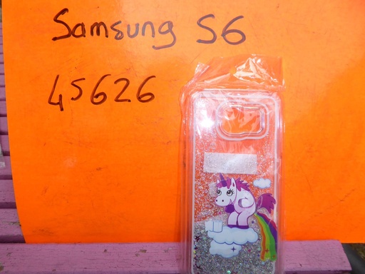 coque telephone licorne paillettes caca samsung S6