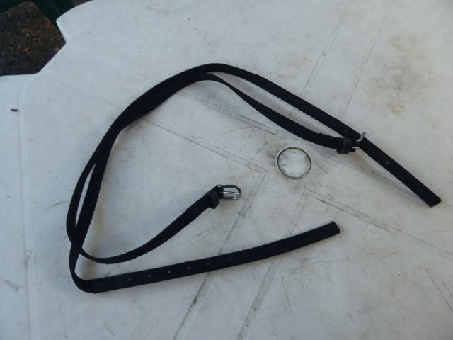 lanieres nylon pour sacoches paire noir 80cm
