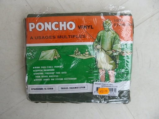 poncho vert