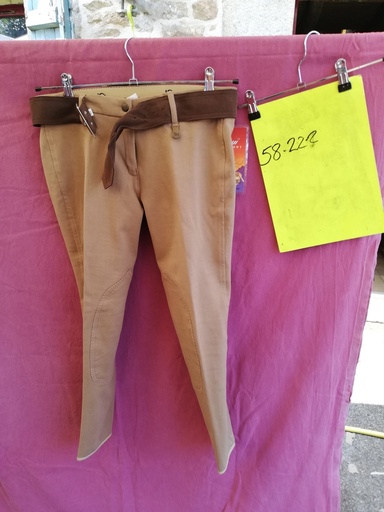 Pantalon ceinture equiconfort 42 camel