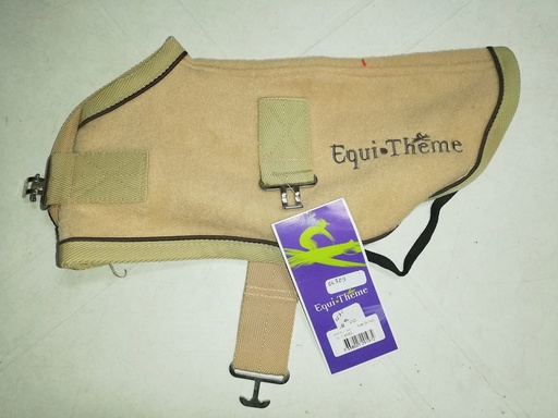 manteau chien polaire equitheme beige 26,50cm