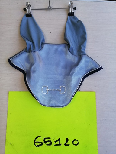 bonnet cheval HKM monaco mors strass grey blue cheval