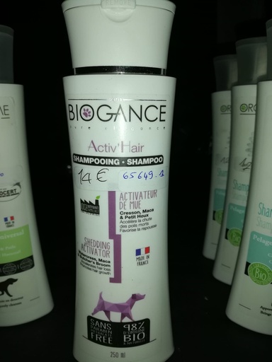 shampoing chien activateur de mue biogance 250ml