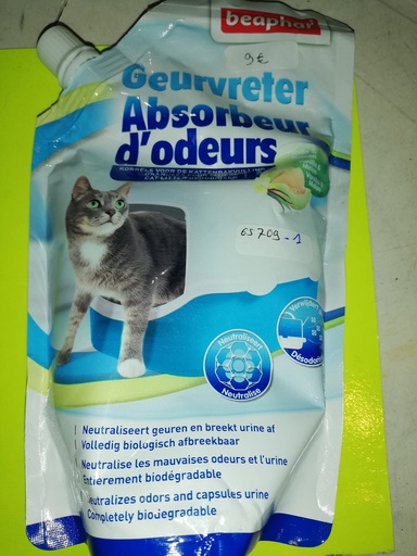 absorbeur odeur litiere beaphar 400gr