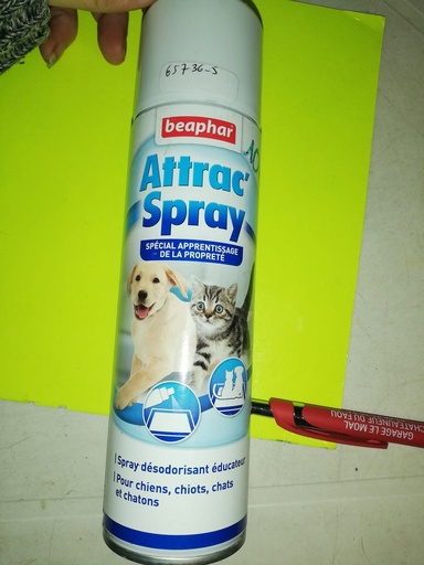 attrac spray beaphar apprantissage propreté chien chat 250ml