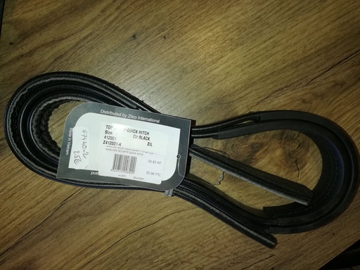 sanglons de securité « top strap » biothane zilco noir