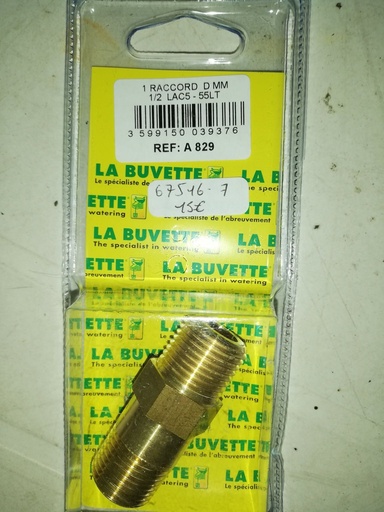raccord tuyau la buvette A829 ½ lac 5-55 laiton