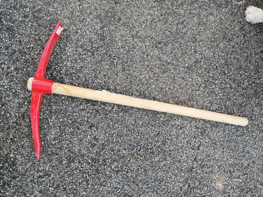 pioche manche rouge polet manche frene