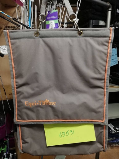 Sac de rangement pour box Equitheme Gris/orange