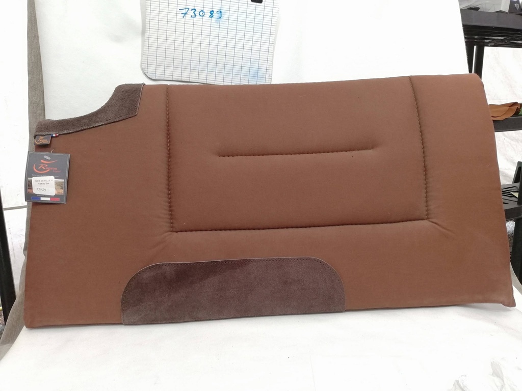 tapis western interieur feutre ronzon marron cheval