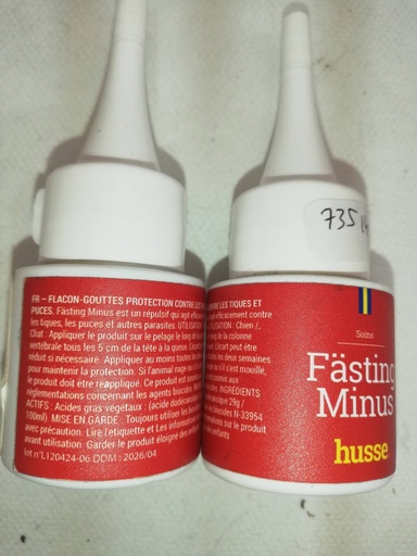 protection contre les tiques fasting minus chiens/chats HUSSE 30ml