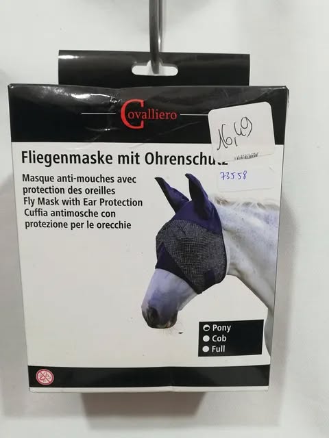 masque anti-mouches covalliero avec oreilles marine poney
