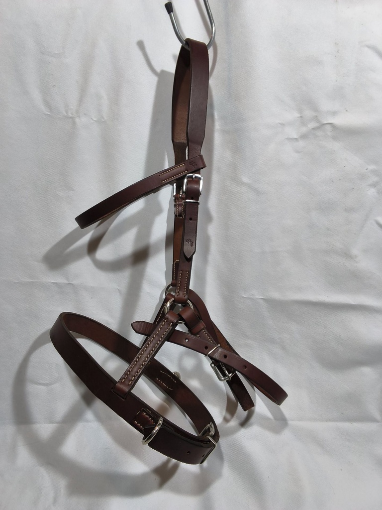 Bridon side-pull artisanal marron