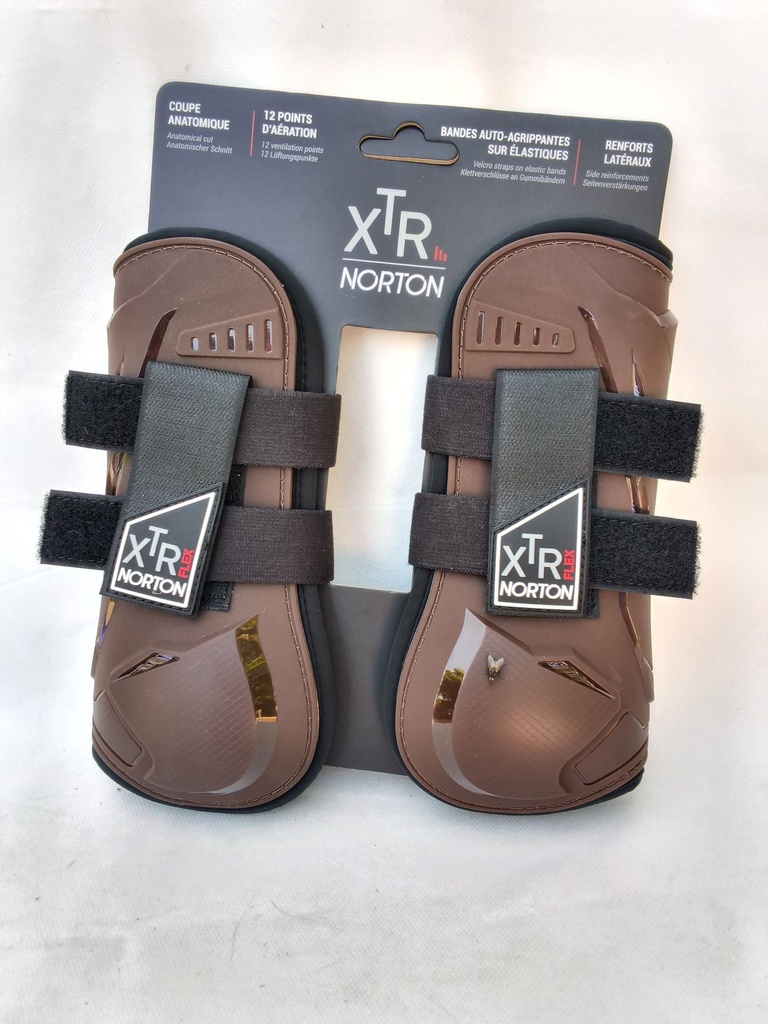 Guetres norton XTR Flex velcro marron cheval