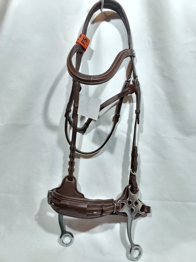 Bridon Norton hackamore marron cheval